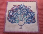 Sew-on Peacock Patch