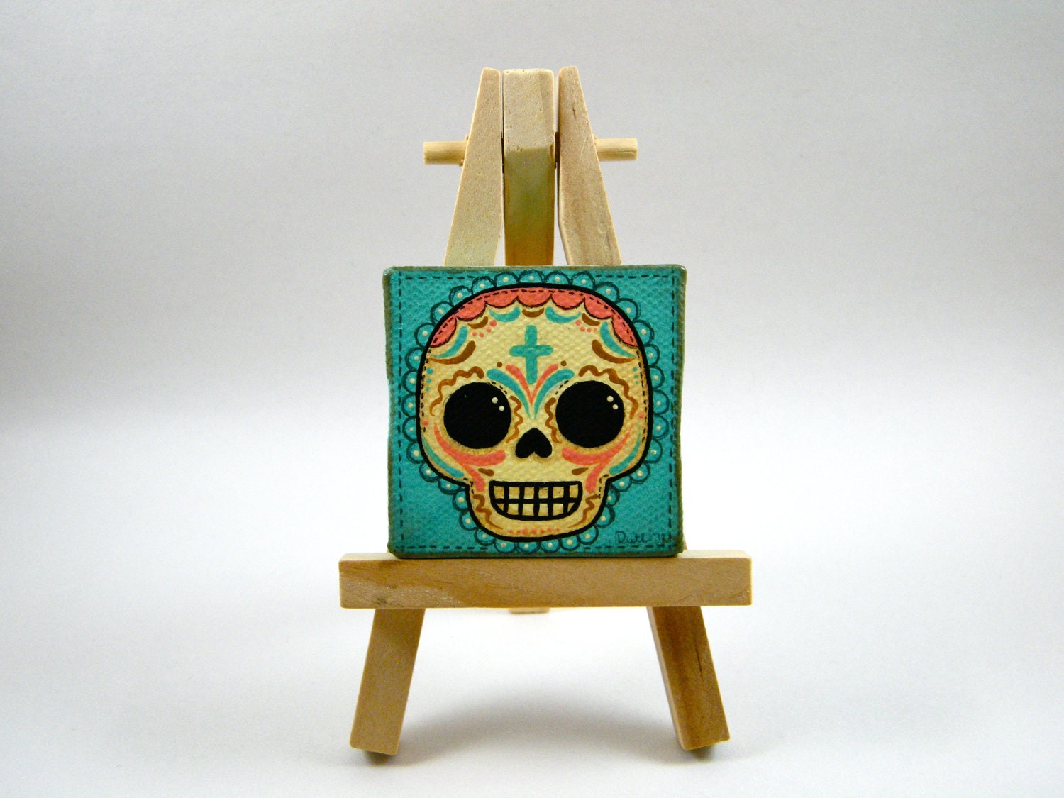 Sugar Skull Mini Canvas Painting