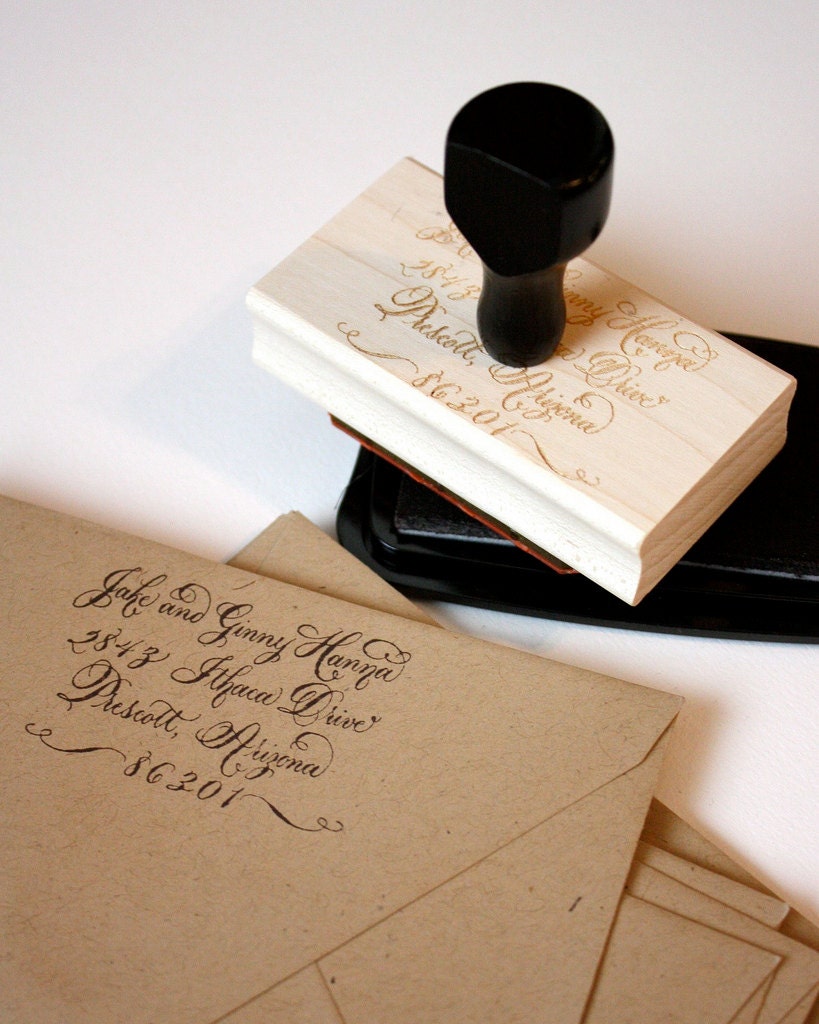 Custom Calligraphy Stamp - Large