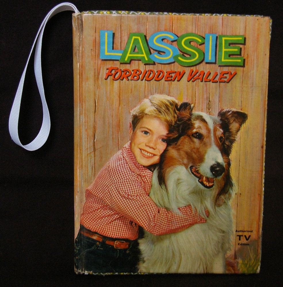 Vintage Book Clutch Purse Lassie