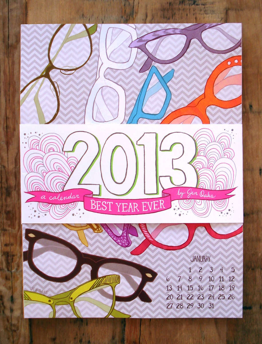 CLEARANCE - Best Year Ever - 2013 Wall Art Calendar
