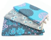 Cotton Terry Cloth Baby Burp Cloths Sky and Slate Cameo