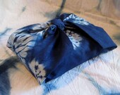 Indigo shibori furoshiki