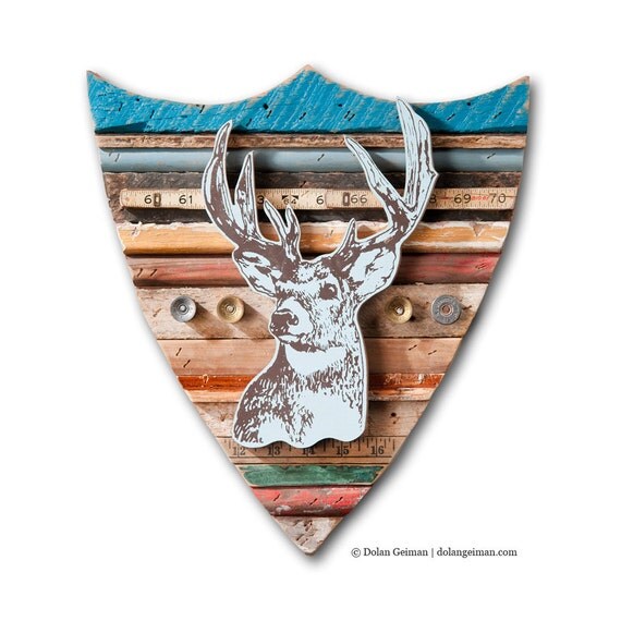 Deer Wall Sculpture, Trophy Deer Collection, Faux Taxidermy, Made to Order