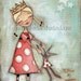 Print of My original folk art painting - She Believed in Spontaneous Dancing