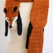 Digital PDF Crochet Pattern for Fox Scarf - DIY Fashion Tutorial - Instant Download