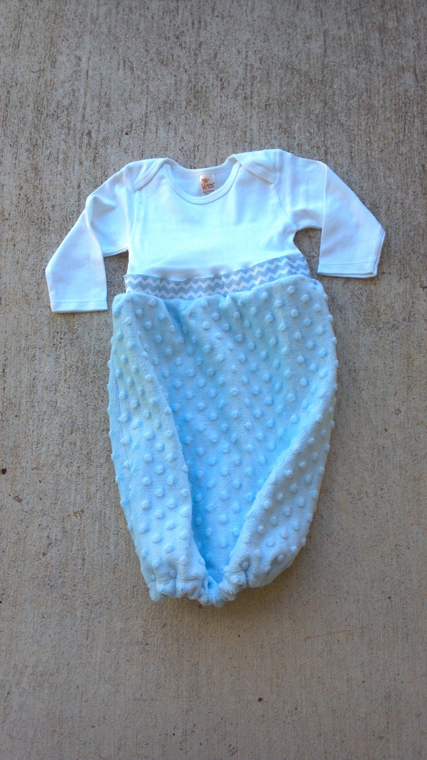 SALE Newborn infant Custom size Boutique Baby layette wholesale gown shower photos Boy chevron Minky home christening celebrity kids