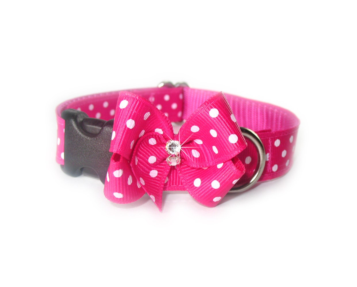 Boutique Bow Dog Collar - Multiple Color Options