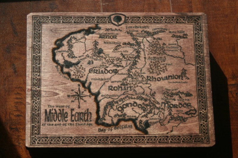 Middle Earth Memory Box - Special Walnut Stain