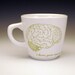 i love you more than zombies love brains Teacup in OLIVE GREEN