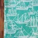 Sailing Ships Tea Towel - Linen / Cotton SEAFOAM GREEN