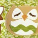 Stewart the Owl Grayson the Fox Kyle the Raccoon Woodland Animals Floral Cotton Canvas Duffel Tote Bag Purse with Vinyl Applique