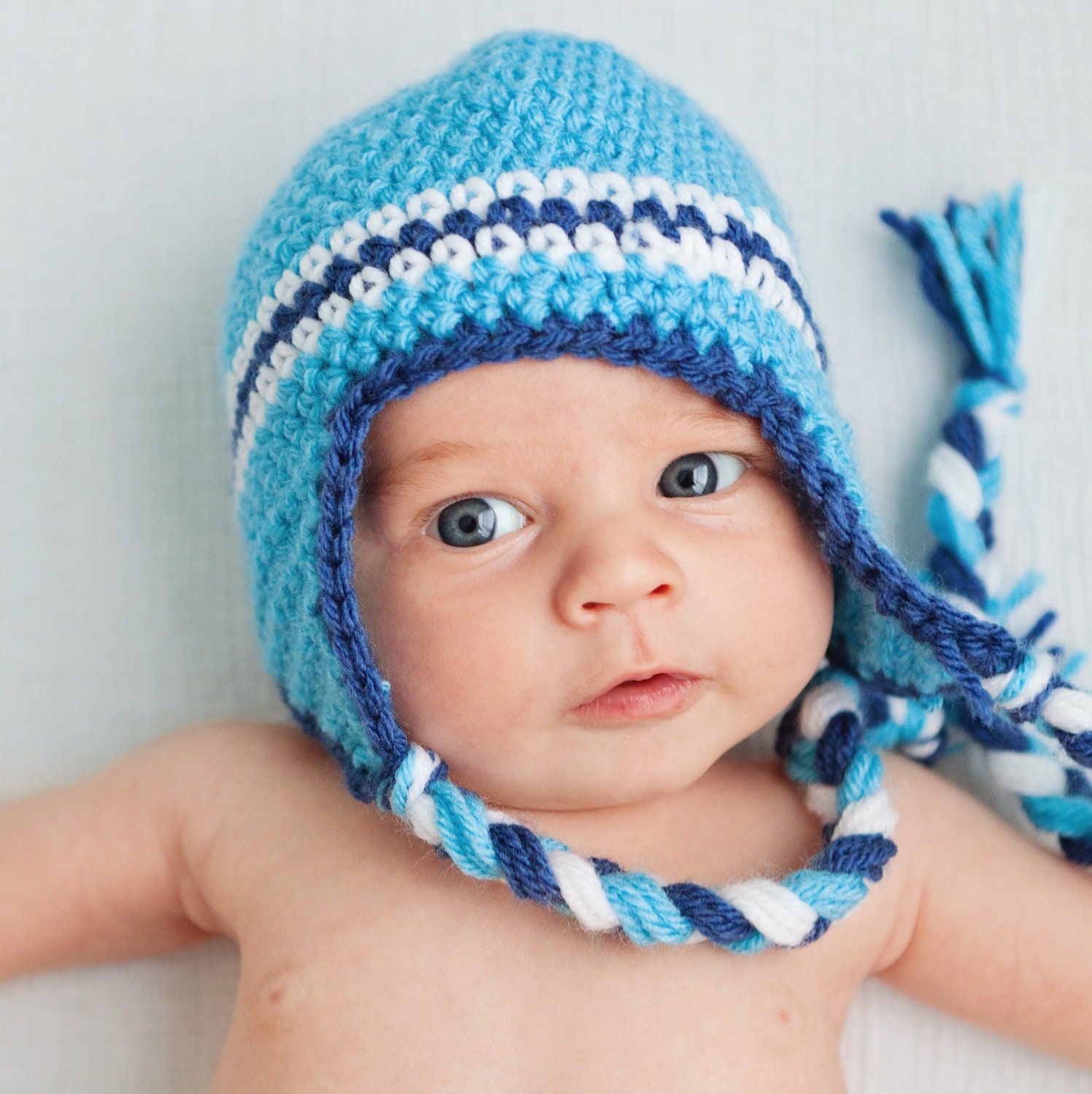 Crochet Earflap Hat for Baby Made to Order