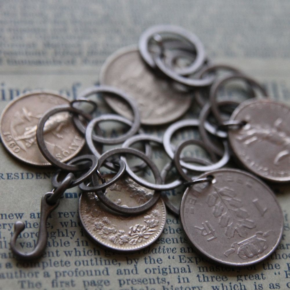 Gypsy Coin Bracelet Antiqued Silver Version