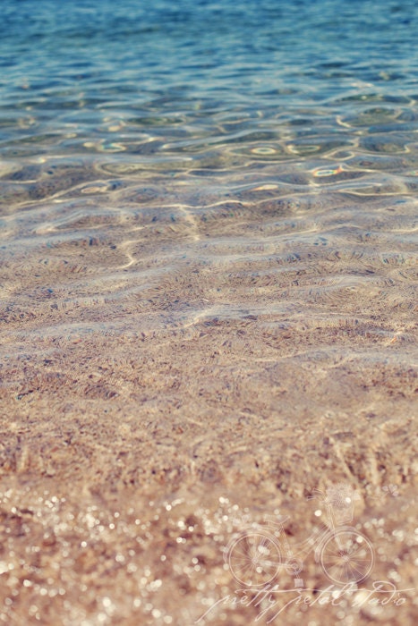 Abstract Fine Art Photograph, Home Decor, Wall Art, Sparkly Lake Tahoe Ripples, Water, Pretty Bokeh, Tranquil, Vacation, 4x6 Print