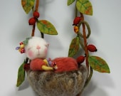 PDF CLASS Needle Felted Animal Dressed Mouse/Bunny Needle Felting Class to create BOTH the Bunny and Mouse