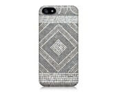 Mosaic iPhone 5 Case - Father's Day, Diamond Mosaic Tile in Muted Grey, Photography, Pattern, Geometric Shapes