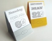 Letterpress Perpetual Desk Calendar