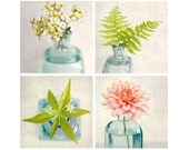 12x12 Botanical Art Print Set, Flower Photography Prints, Botanical Photos, Floral Prints, Wall Decor, Flower Prints, Fine Art Photos