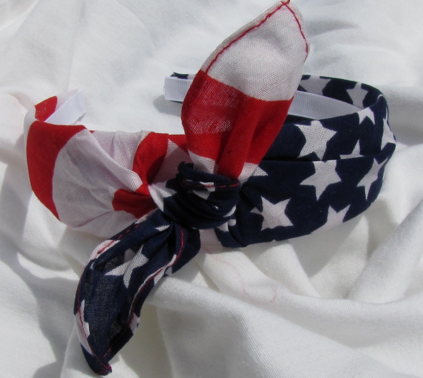 Bandana Knot Headband (AMERICAN FLAG)