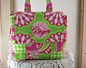 Eco Friendly Insulated Personalized Lunch Tote  Bag Made in USA