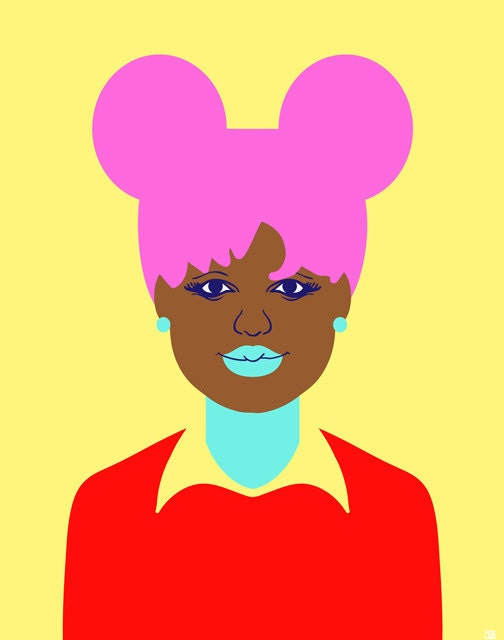 Uniform No. 4- Daisy (African American Portrait), 8X10 Art Print