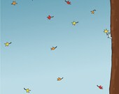 Baby Bears Love Fall Greeting Card