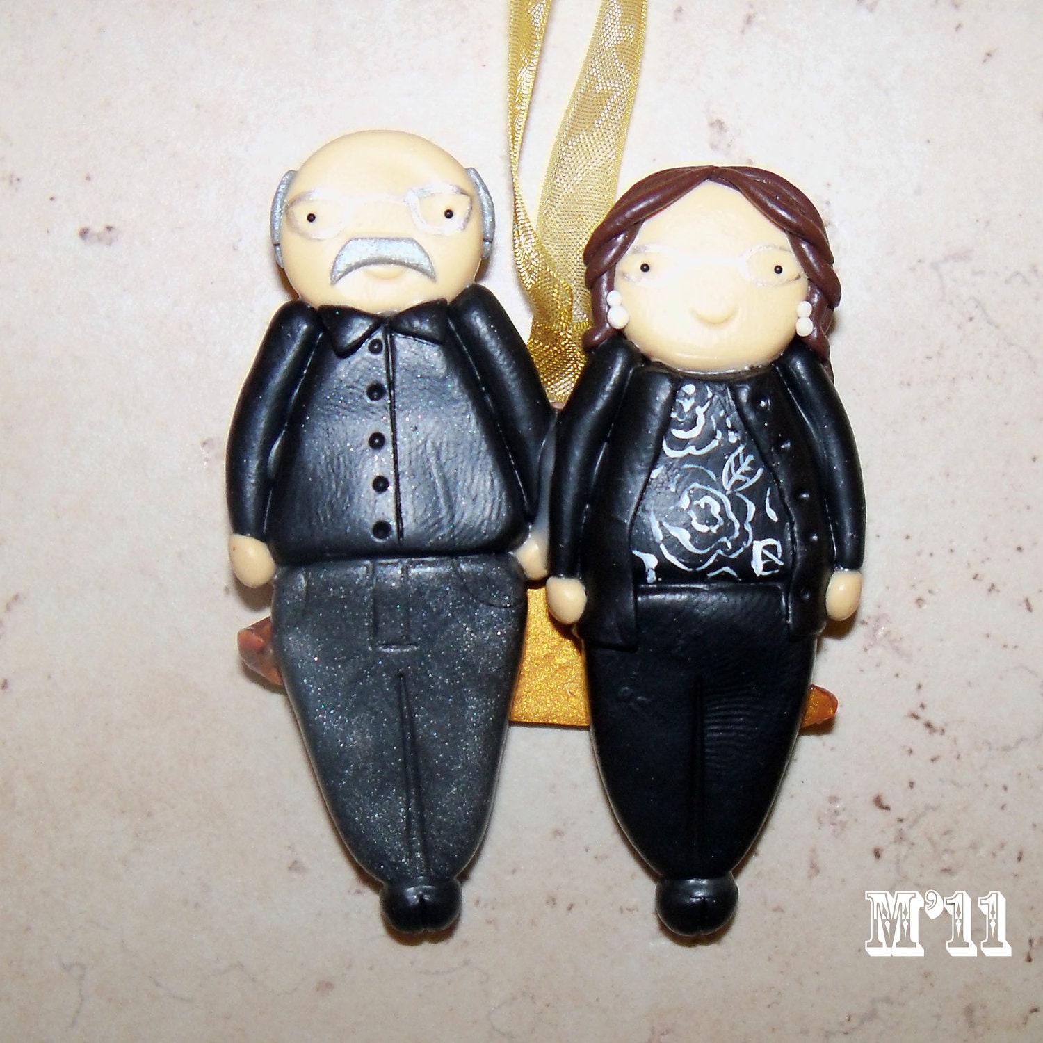 Meet My Best Friend CUSTOM Polymer Clay Ornament
