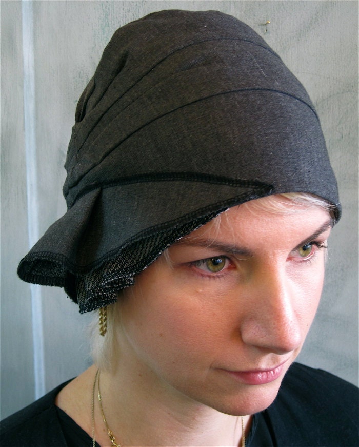cloche - charcoal linen - ships tomorrow