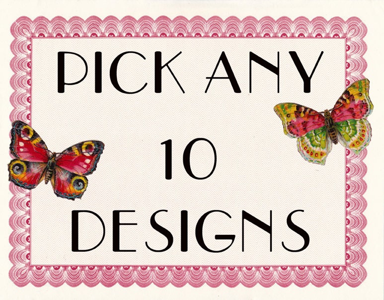 Purchase this listing to receive any 10 artdeco digital collage sheets for 17.50