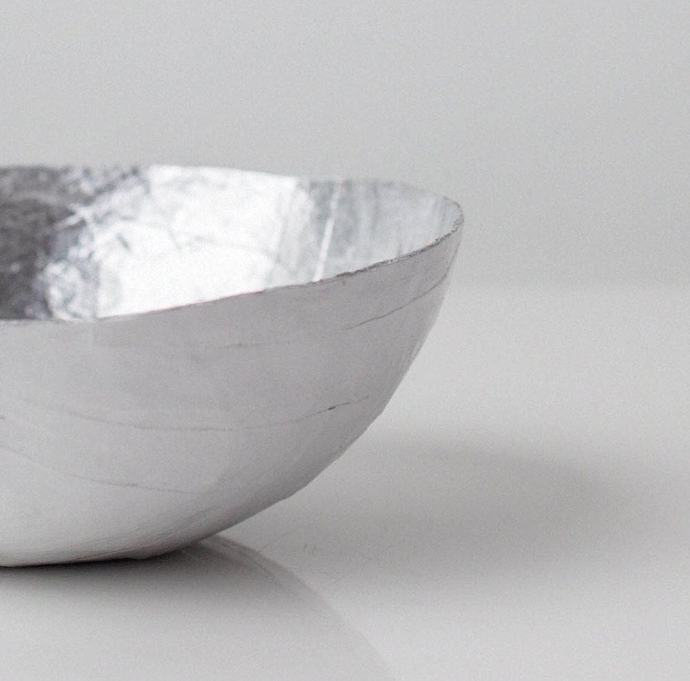 Small Silver Paper Bowl