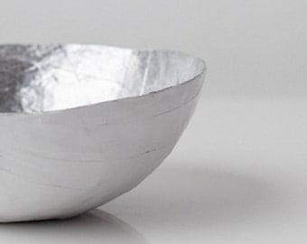 Small Silver Paper Bowl