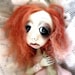 Valentine Pink Gothic Ooak Art Doll Decorative Print Josephine Weltey