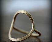 Forged ring - gold filled ring