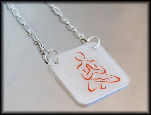 Om Sitting Prayer Necklace - SALE - Last One Left
