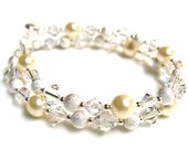 Affordable Handmade Swarovski Custom Order Bridal Bridesmaid Bracelet Jewelry Wedding Accessories Costume Pearl Crystal Unique - Intercidona