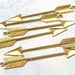 Brass Arrow Pendants (2X) (M838)