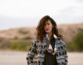 Hole print circle scarf // BEAM Textiles