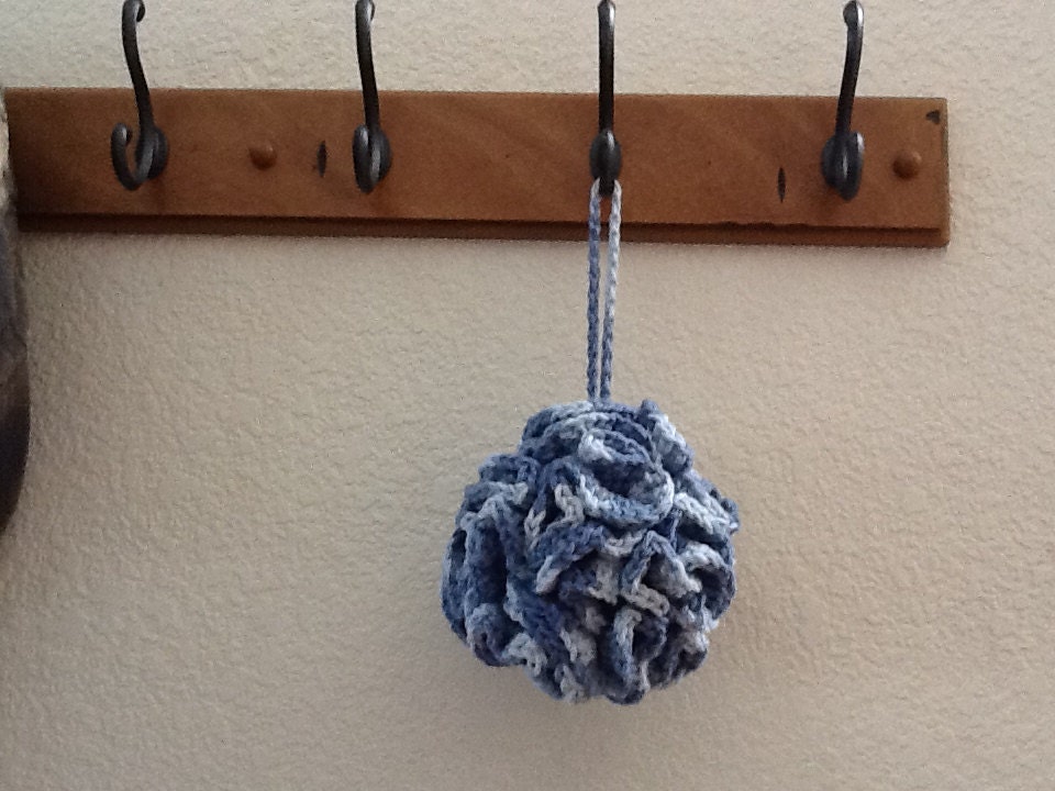 crocheted loofah - choose your color