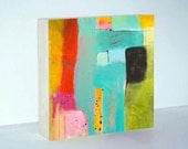 Abstract Art - Abstract Painting - Abstract on Wood - Wood Block - Canvas Print