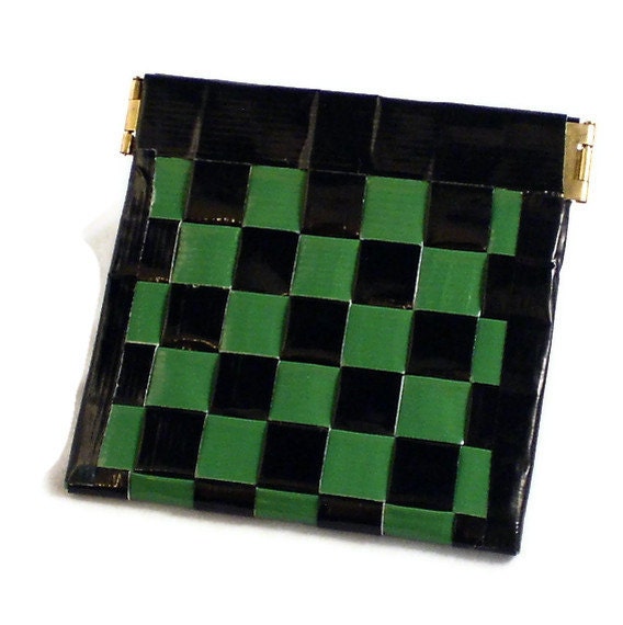 Duct Tape Coin Purse - Green & Black