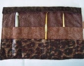 Crochet Hook Case - Animal Fur-style - Brown