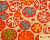 Mod-Century pin wheel fabric - five variations - FREE SHIPPING