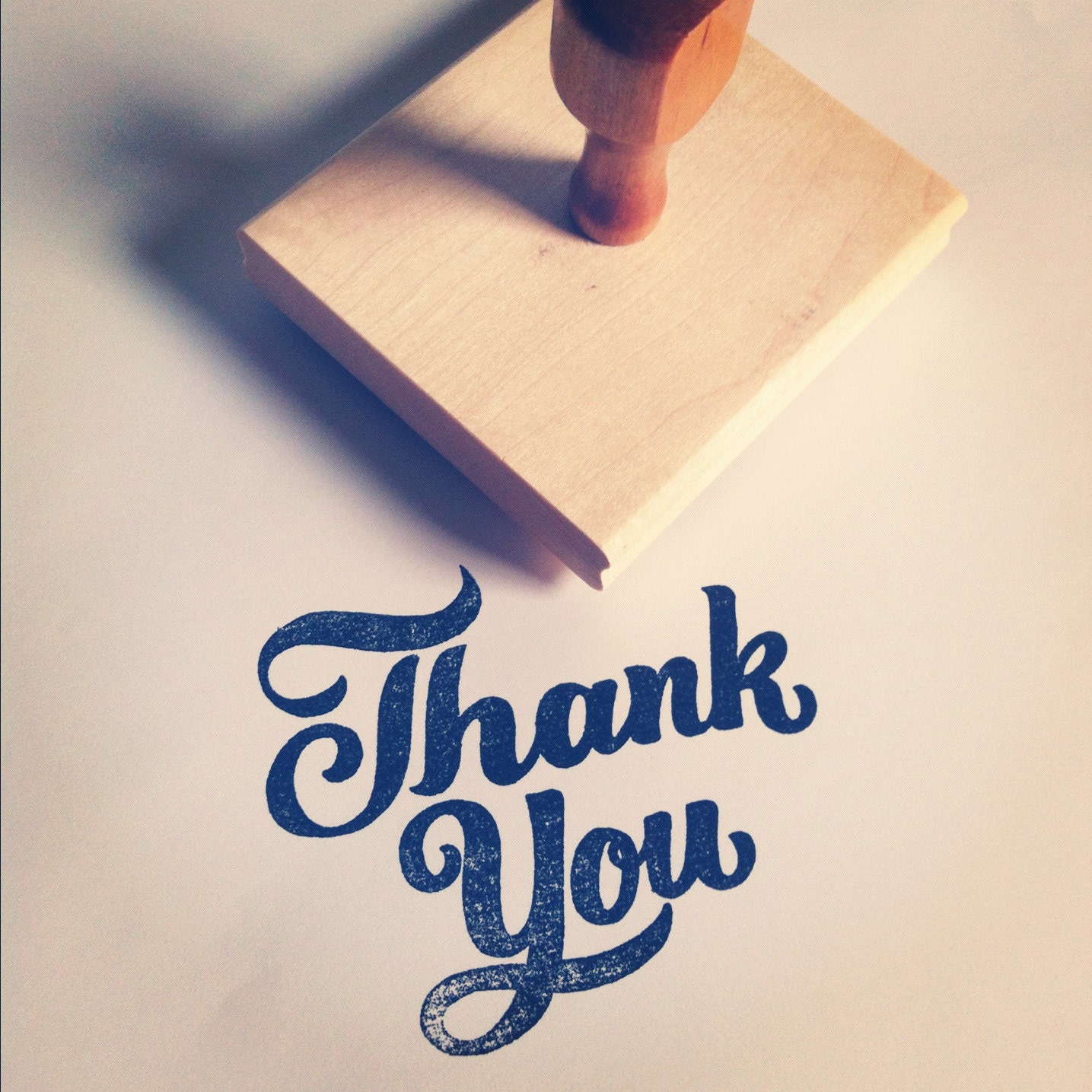 3.5" Large THANK YOU Script Stamp