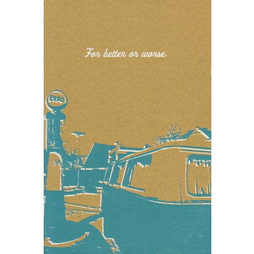 Eco Journal/Notebook screenprinted with Vancouver imagery - Esso