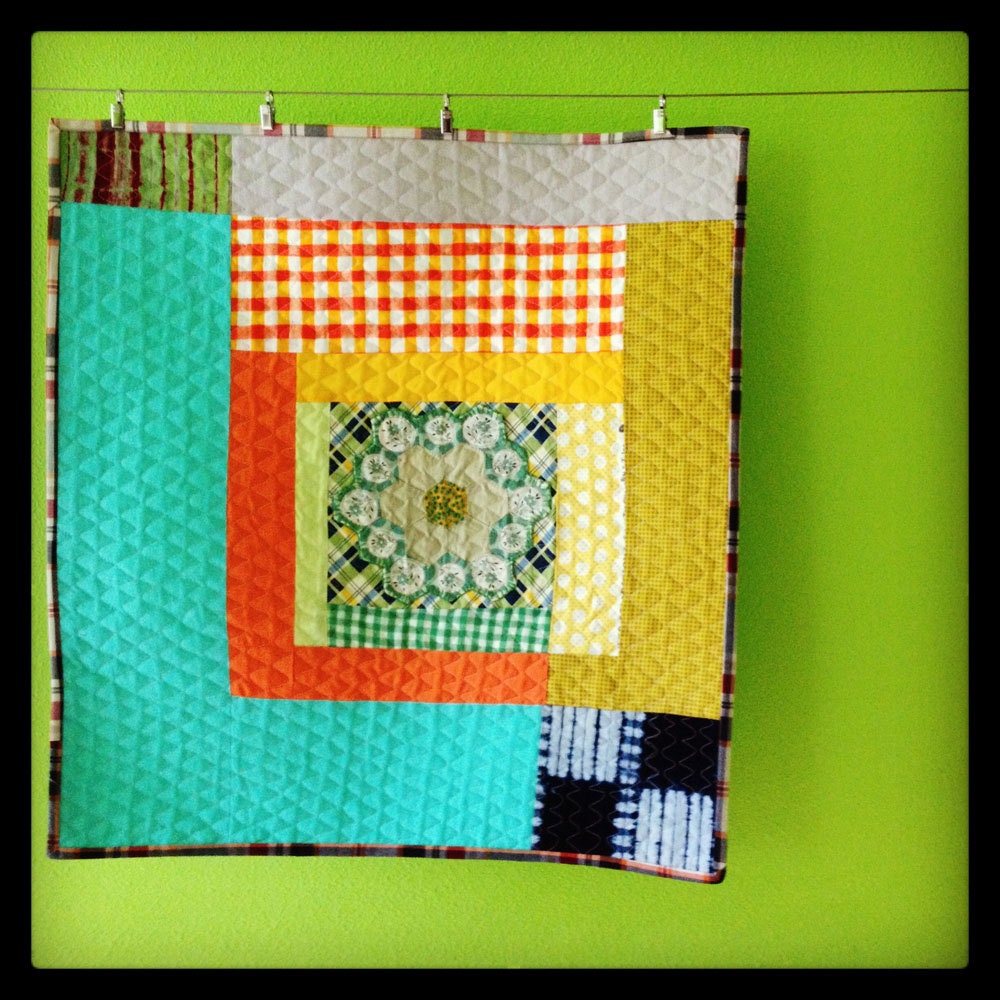 Great Aunt Irma's Flower Garden Mini Quilt 2.0