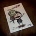 Om Nom Nom Nom Zombie Art Print 5x7 By Agorables Lord of the Undead Ruler of Monsters Eater of Brains