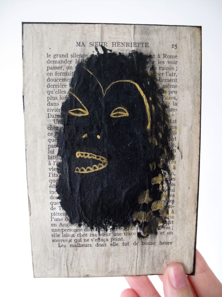 Henriette the Sasquatch original painting / outsider art