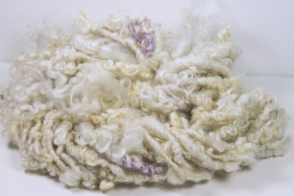 Handspun Art Yarn-- Fairy Wings- Signature Jazzturtle NakedSpun Artisan Tailspun Yarn