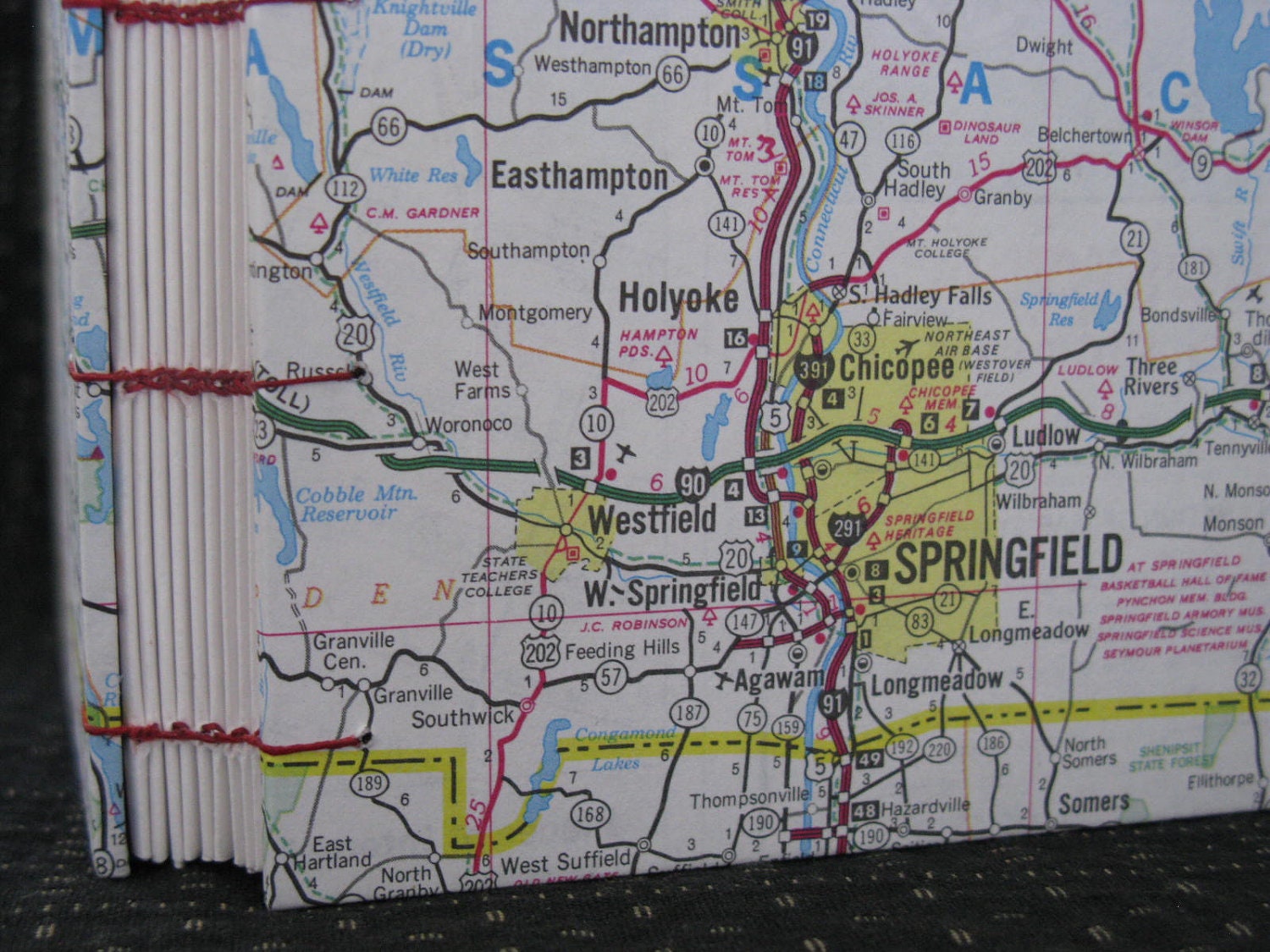 Western Massachusetts Map Travel Journal